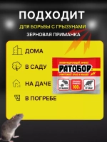 Ратобор отрава от крыс и мышей зерновая приманка 100гр *2шт