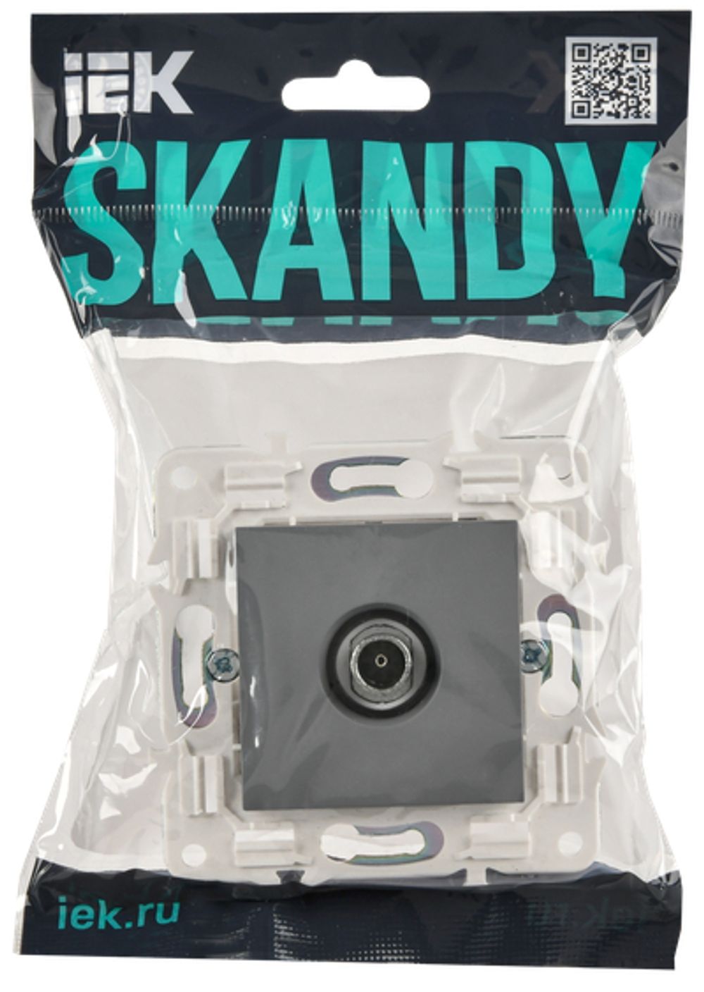 SKANDY Розетка TV оконечная SK-A12Gr серый IEK