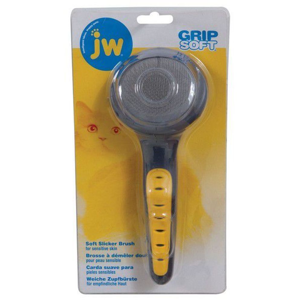 Щетка-пуходерка J.W. Grip Soft Cat Slicker Brush для кошек