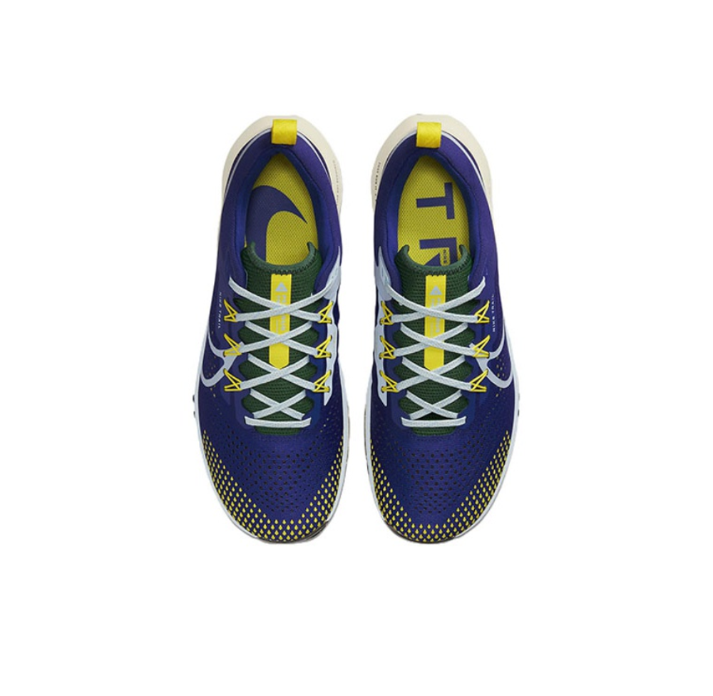 Мужские кроссовки Nike React Pegasus Trail 4 'Deep Royal Yellow Strike' DJ6158-400