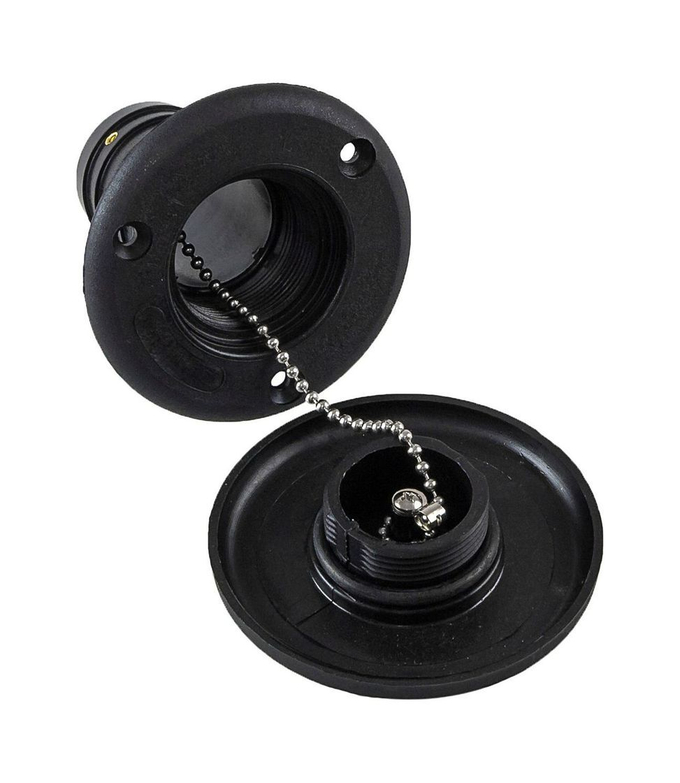 Горловина заливная для воды, пластиковая, черная, под шланг 38 мм