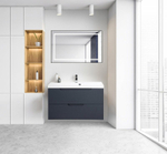 Тумба под раковину BelBagno Vittoria 80 VITTORIA-800-2C-SO-GO-P подвесная Grigio Opaco