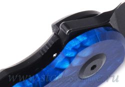 Нож Hoback Radford Titanium Juma Blue Snake CPM20CV DLC BWфотография - 7