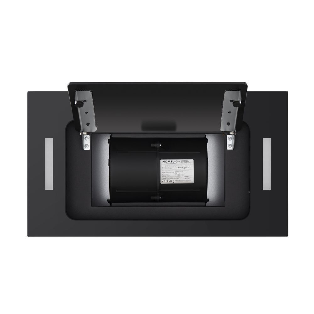 Кухонная вытяжка HOMSair Crocus Push 52 черный фото 6