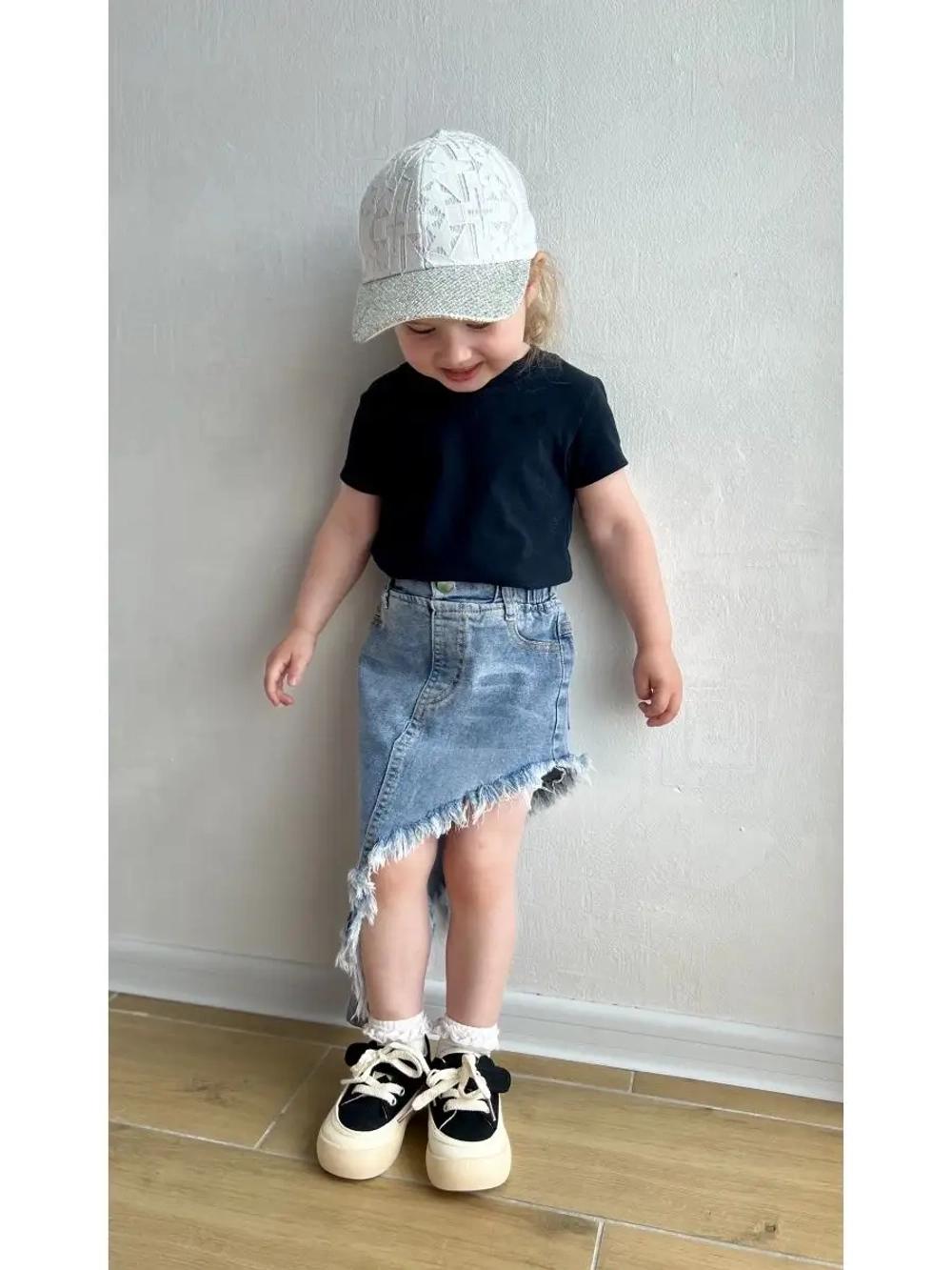 Юбка джинсовая асимметричная