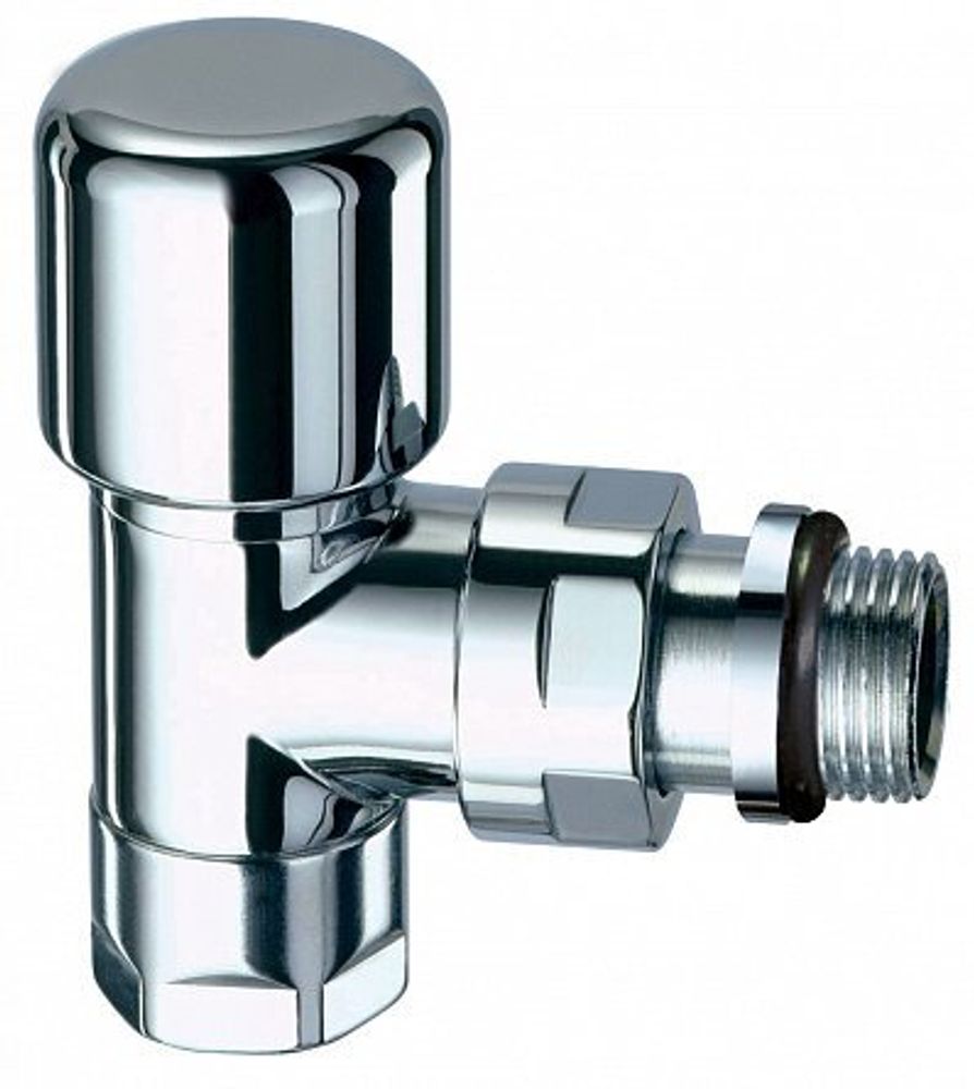 Вентиль термостатический угловой, TOP LINE, серебро, М24х19, 1/2&quot;EPDM
