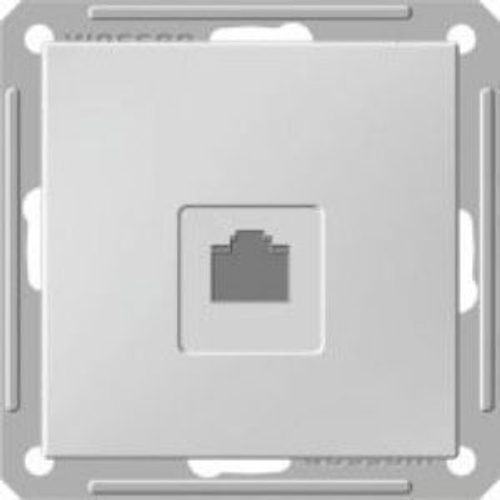 Розетка телефонная RJ11 с/у, механизм W59 матовый хром Schneider Electric