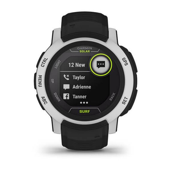 Умные часы Garmin INSTINCT 2 SOLAR Surf черный с белым безелем