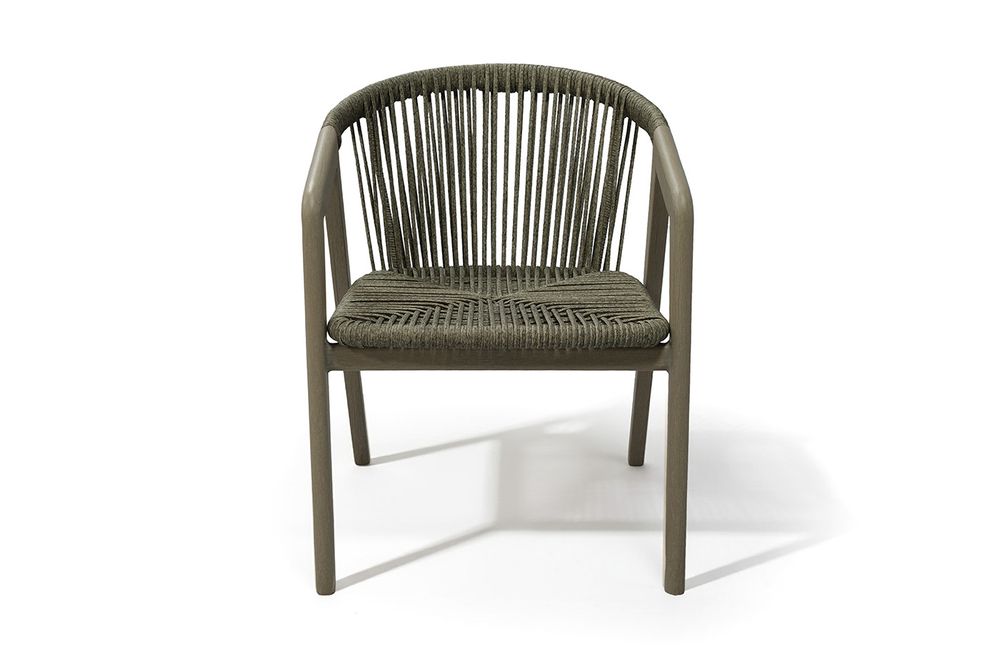 "Будапешт" стул из искусственного ротанга, цвет серый