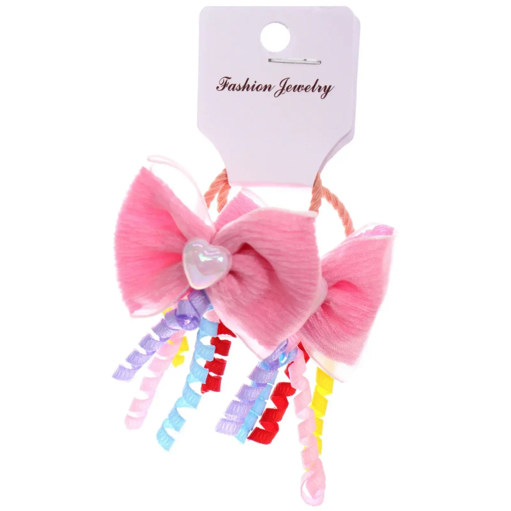 Резинки для волос детские 2шт «КОНФЕТКИ», конфети, микс 5 цветов, d-3см