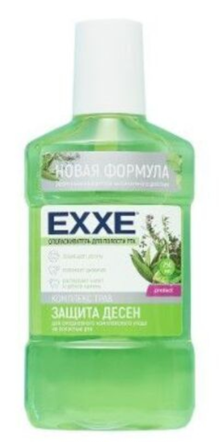EXXE Ополаскиватель д/рта Защита десен (зеленый), 250 мл