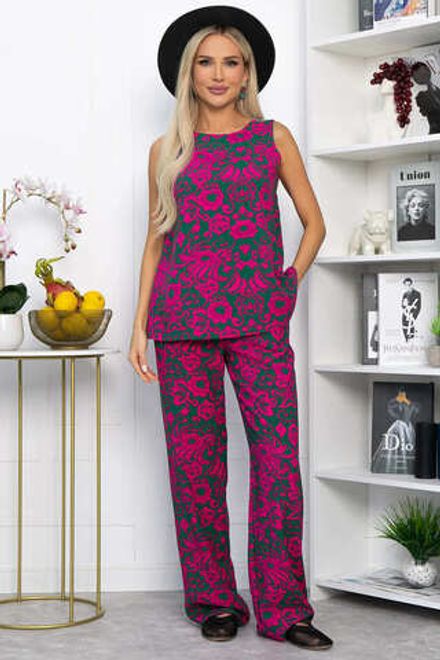 Костюм Стильный акцент (малиново-зеленый) К13906-25М LT Collection