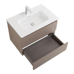 Тумба с раковиной подвесная BelBagno KRAFT-700-2C-SO-CO Бежевый матовый, раковина белая BB700ETL