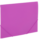 Папка на резинках А4 0,5мм. "Pixel" фиолетовая, до 300л. (BRAUBERG)