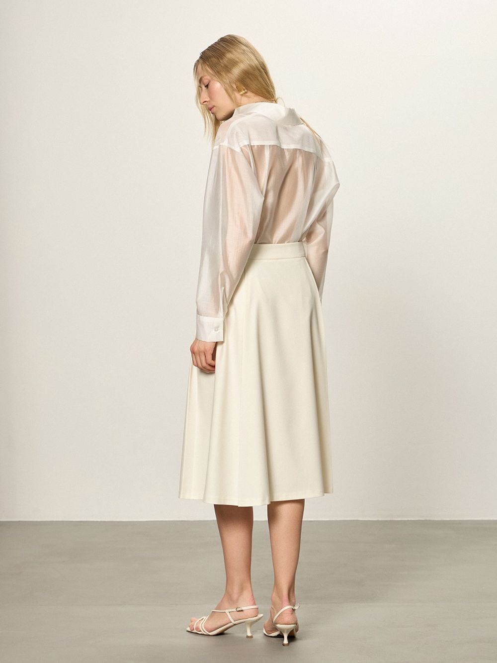 Рубашка Хельсинки белый шифон