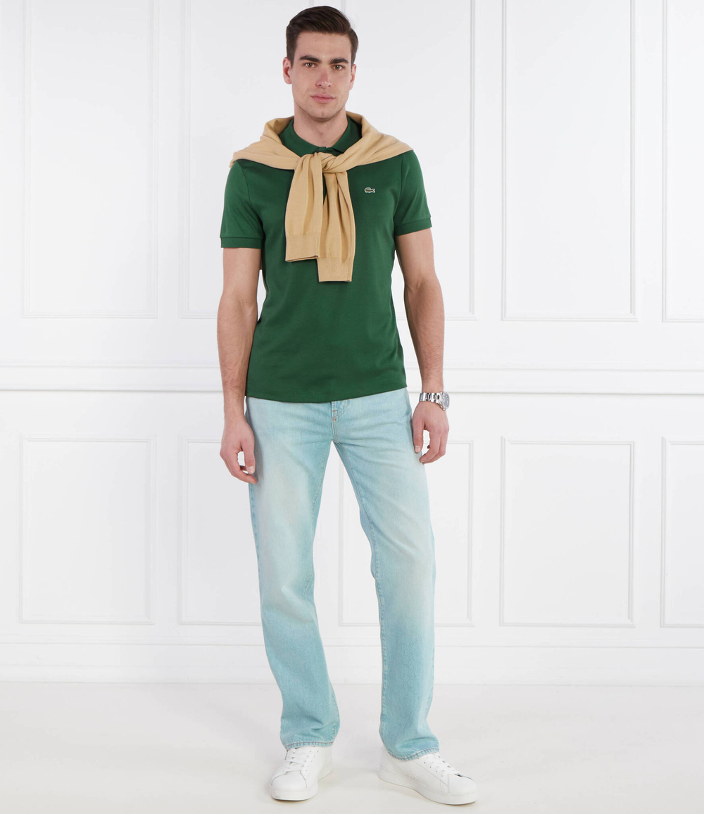 Поло Lacoste - темно-зеленый(DH2050)