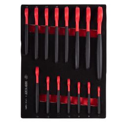 KING TONY (9-12FVE15MRV) Набор рожковых диэлектрических ключей, 7-24 мм, ложемент, 15 предметов