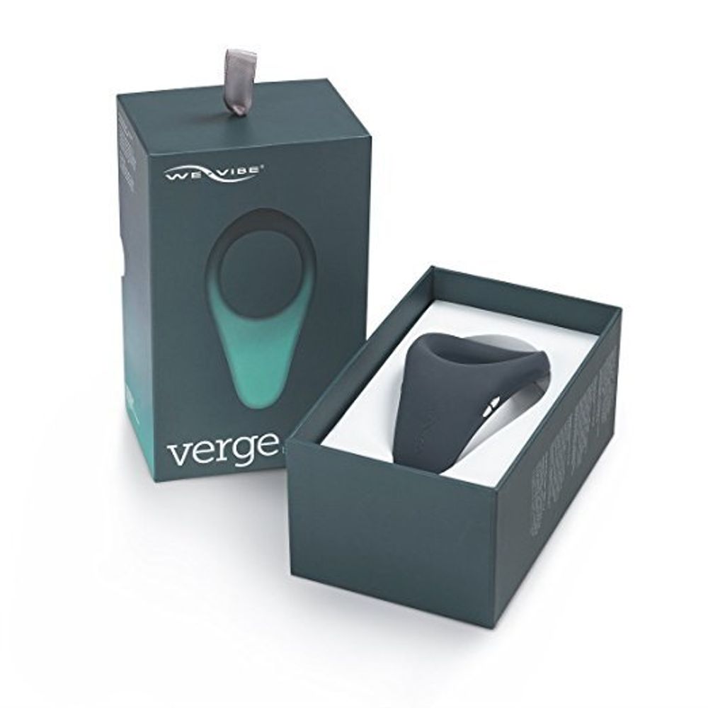 Эрекционное кольцо We-Vibe Verge с вибрацией, черное