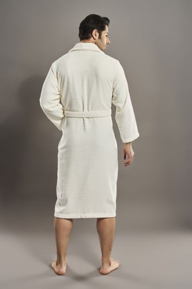 Халат облегченный мужской  7260 кремовый Nusa Турция