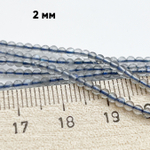 Лабрадор бусины, диаметр около 2 мм, цена за нить 38 см