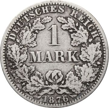 1 марка 1876 Германская Империя "A"