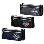 Пенал-косметичка BSD без наполнения, 21*9*6,5 см, серия "Space", с 2 боковыми карманами, ассорти