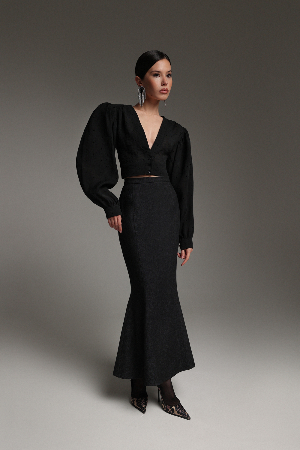 Блуза на пуговицах