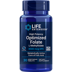 High Potency Optimized Folate 30 таблеток Life Extension