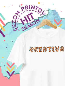 Футболка белая с принтом CREATIVA