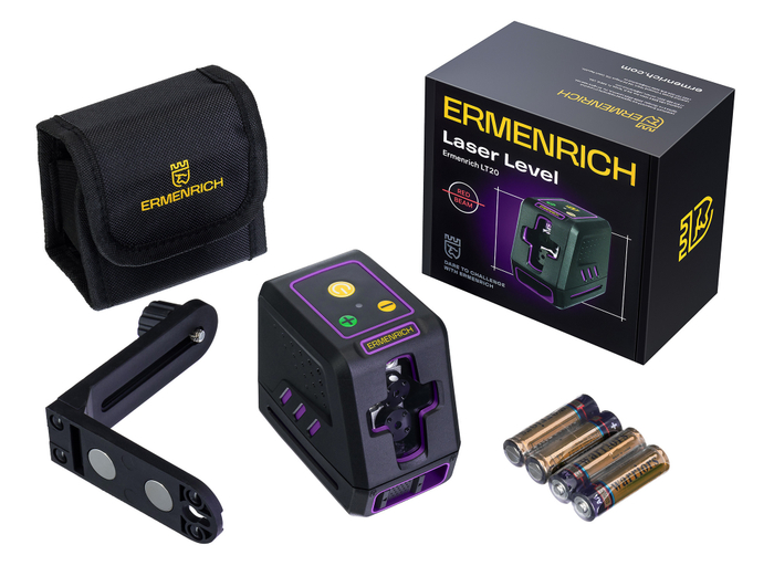 Лазерный уровень Ermenrich LT20, фиолетовый