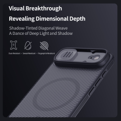 Чехол тонированный c MagSafe на iPhone Air, серия CamShield Pro Magnetic (Transparent black) от Nillkin