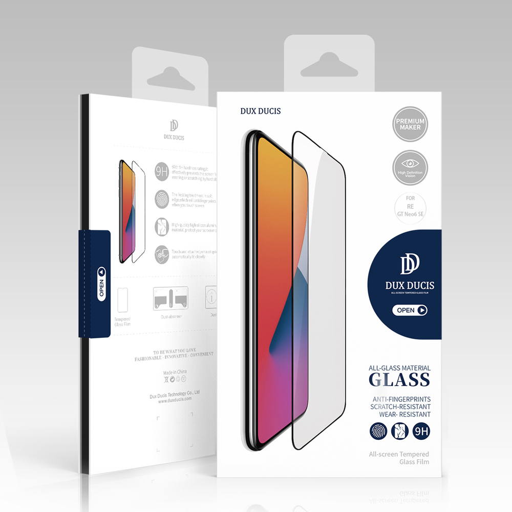 Закаленное стекло на экран для Realme GT Neo 6 (GT Neo6 SE, GT 6T, GT 6), серия 2.5D HD Screen Protector от Dux Ducis