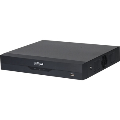 DAHUA DH-XVR5104HS-I3/T 4-канальный HDCVI-видеорегистратор с FR HDCVI, AHD, TVI, IP, CVBS; IP-каналы: до 6 каналов до 6Мп; накопители: 1 SATA III до 16Тбайт; видеоаналитика: 2кн AcuPick HDMI VGA RJ45