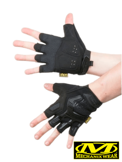 Перчатки беспалые Mechanix M-Pact Fingerless (реплика). Чёрный