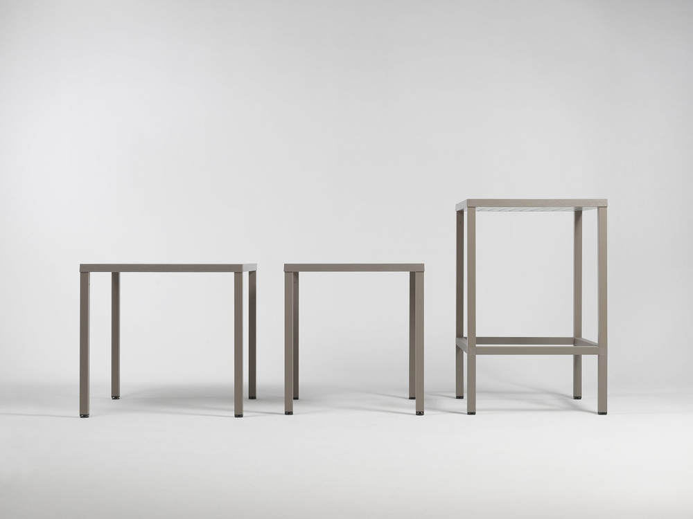 Стол пластиковый обеденный Nardi Cube 140x80, тортора