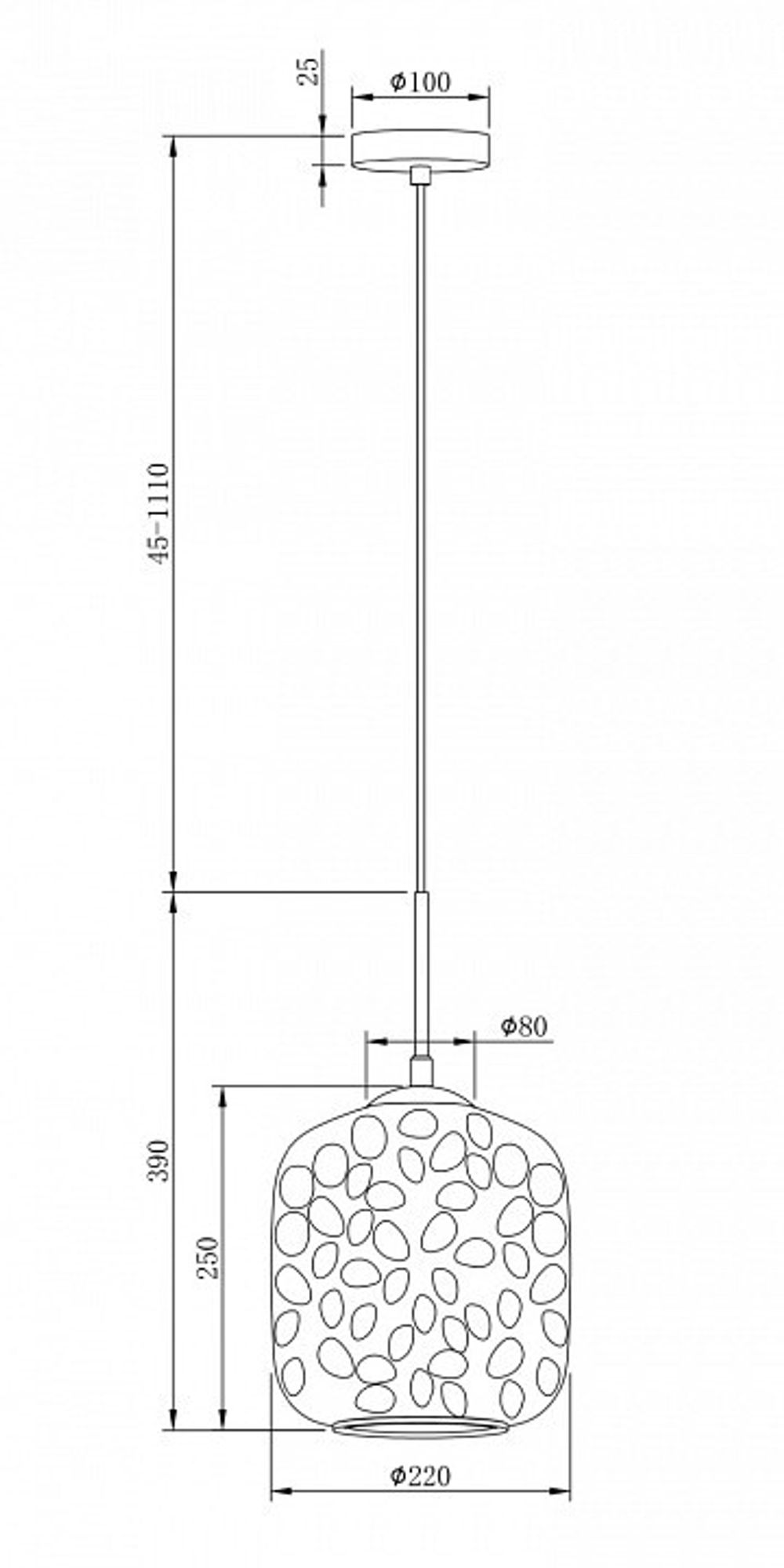 Подвесной светильник Maytoni Dolce MOD001PL-01CFL