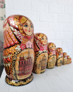 Матрешка "с видами города"  7мест
