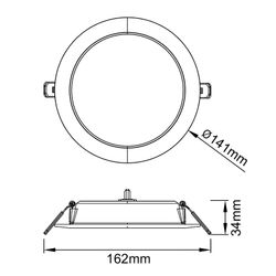 9296 Встраиваемый светильник EILAT
