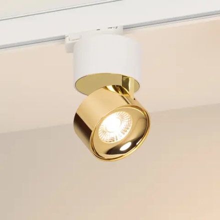 Светильник SP-PLURIO-TRACK-4TR-R77-9W Warm3000 (WH-BRS, 36 deg, 230V) (Arlight, IP20 Металл, 3 года) 038114