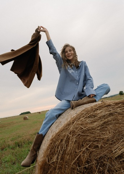 Рубашка 07, синяя