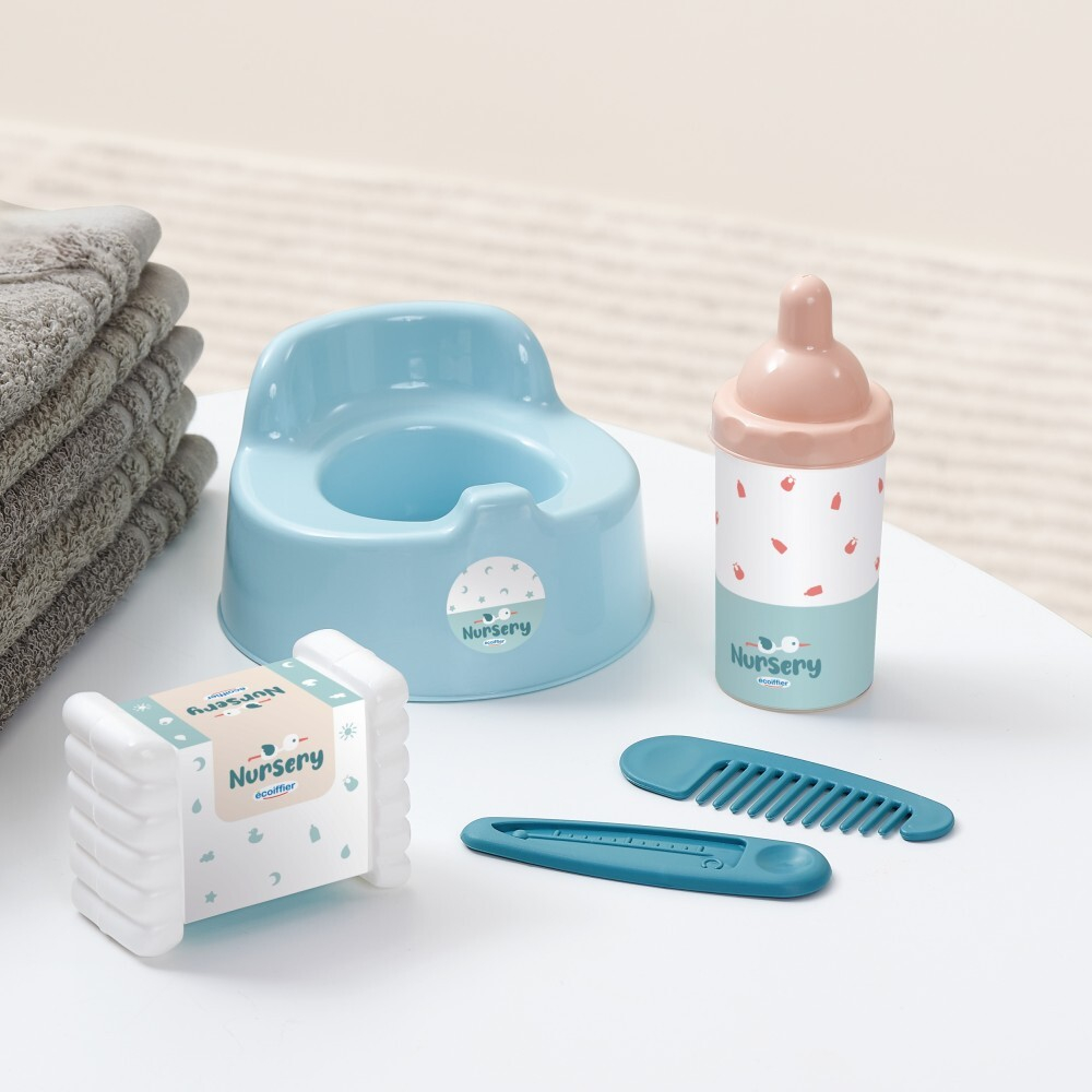Ecoiffier Nursery - Колыбель с каруселью + 6 аксессуаров Для кукол до 32 см 1835