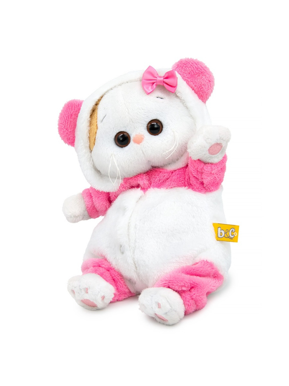 Мягкая игрушка Кошечка Ли-Ли в кигуруми панда 18 см LB-154