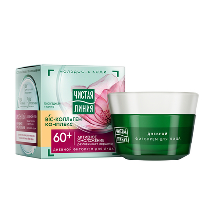 Чистая Линия Крем от 60 лет ДНЕВНОЙ (Таволга, Калина) 45мл *6*12 / 312 / 2808