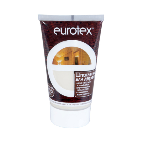 ШПАТЛЕВКА ПО ДЕРЕВУ "ЕВРОТЕКС" БЕЛАЯ 0,225 КГ (12) "РОГНЕДА"