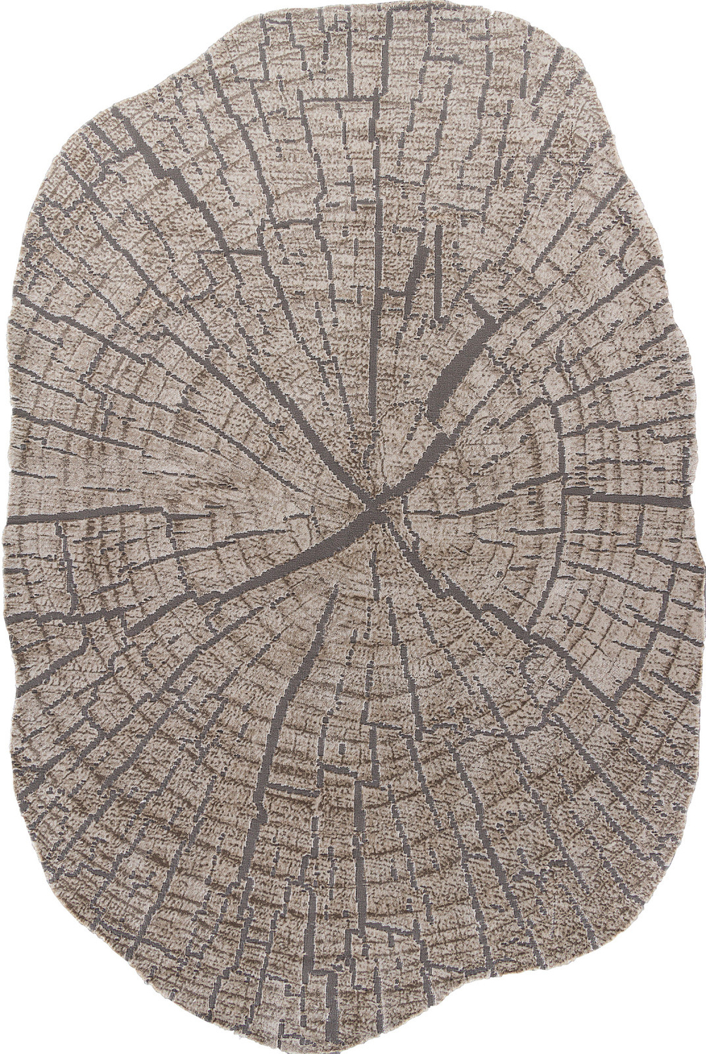 Ковер 00839C - GREY / BROWN - Прямоугольник - коллекция SAFIR размер 116*180 см
