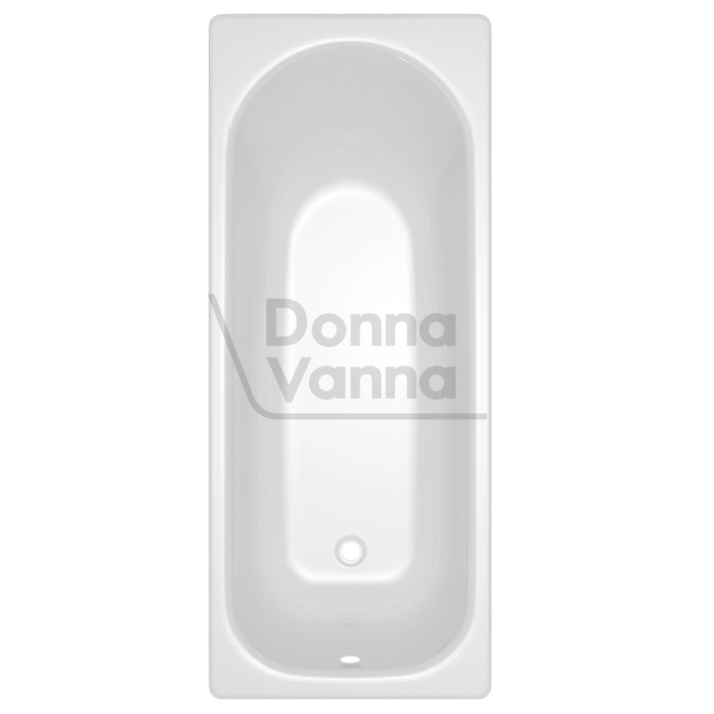 Ванна стальная 1,5*0,7*0,4 (ВИЗ) Donna Vanna форма Аула, цв.белый (ОР-81200)