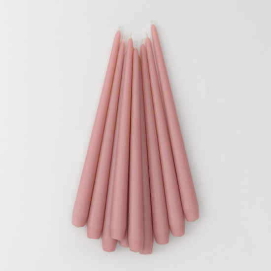 Свеча конусная, 30 см, цвет Пудровый