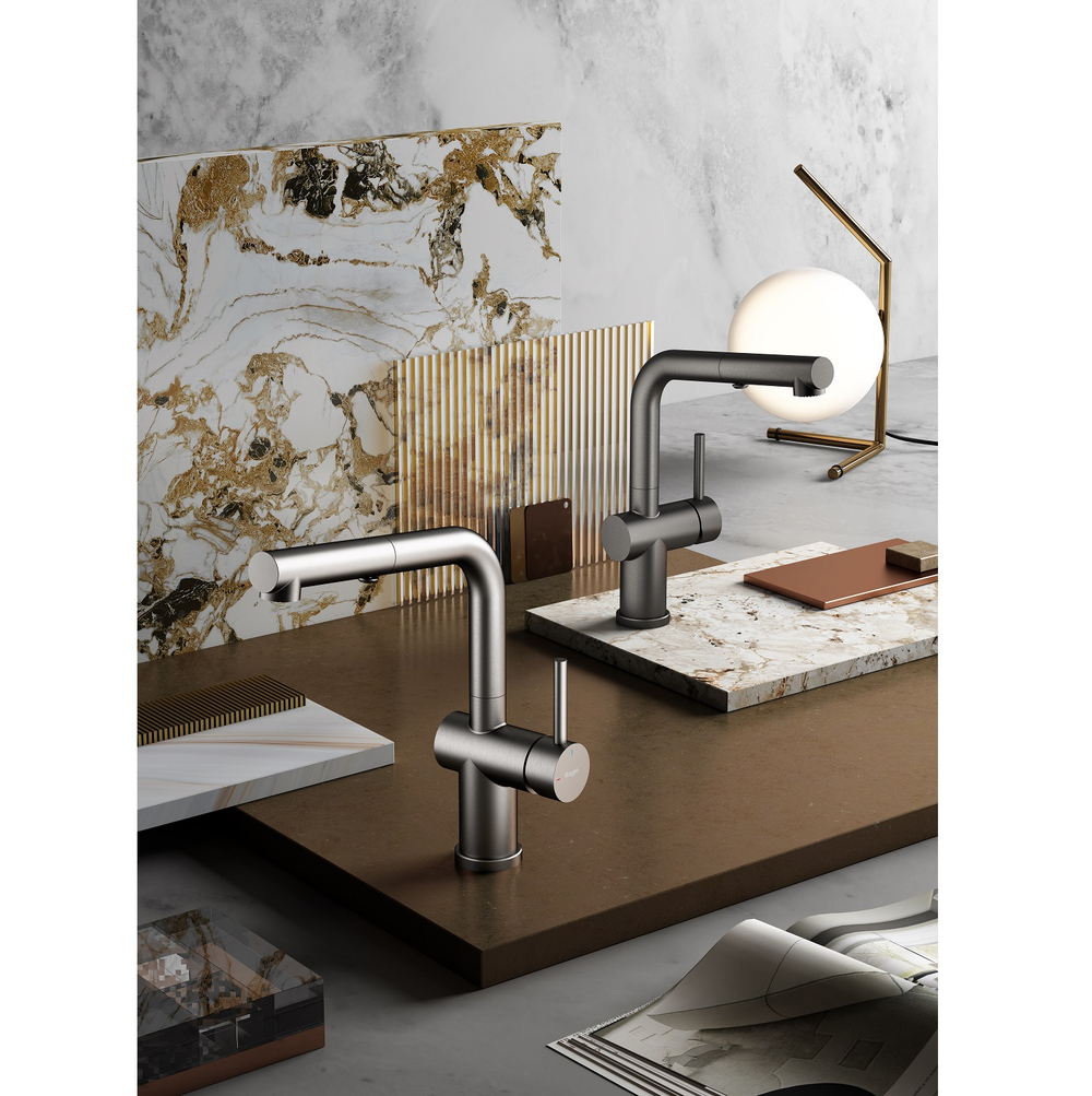 Смеситель для кухни с выдвижным изливом Raglo R86.49.05, сатин