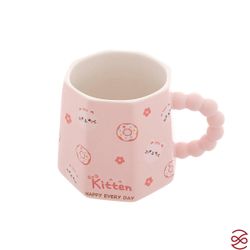 Кружка с крышкой и трубочкой Repast Котенок 400 мл, 9,8*12 см