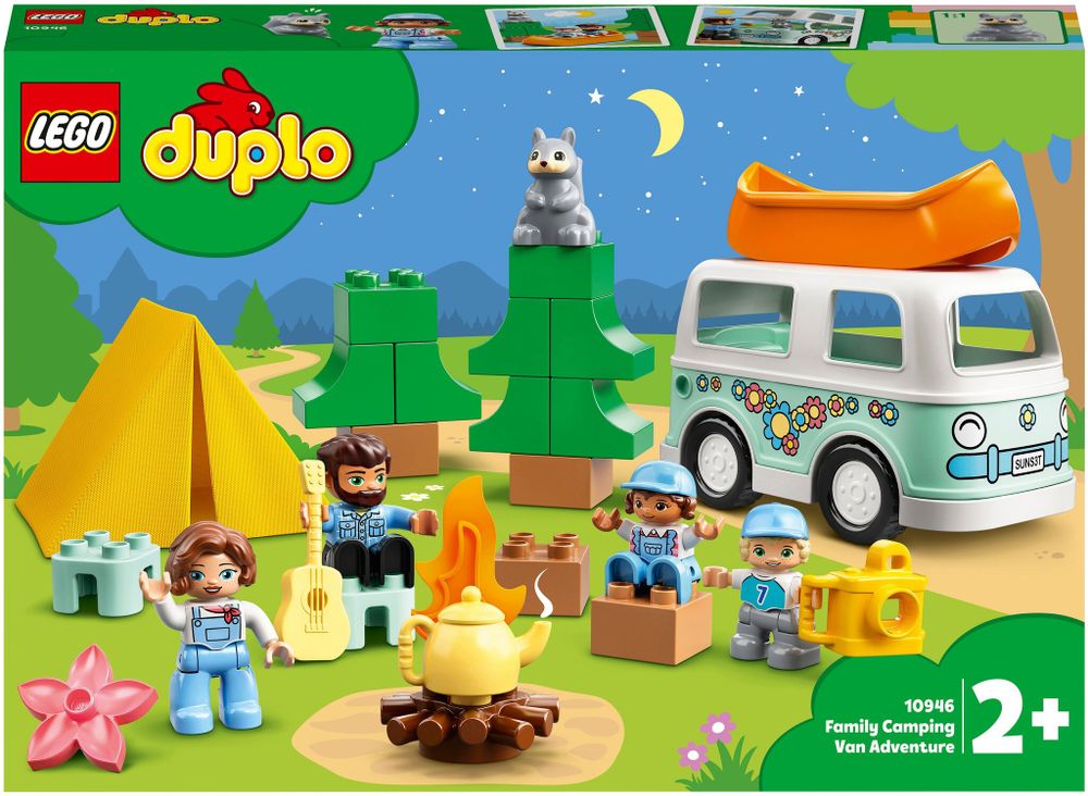 Конструктор LEGO Duplo Town 10946 Семейное приключение на микроавтобусе